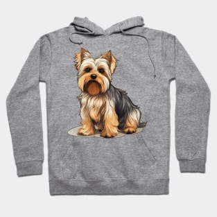 Biewer Terrier Dog Illustration Hoodie